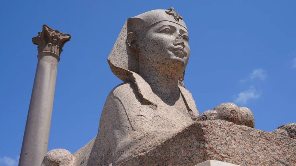 Pompey's Pillar Alexandria and Heliopolis Sphinxes