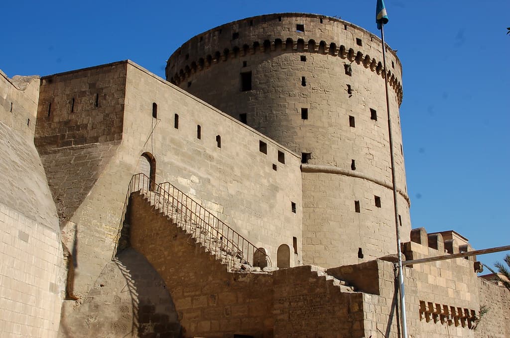 historic Islamic fortification known as the Citadel of Saladin, located in Cairo, Egypt.