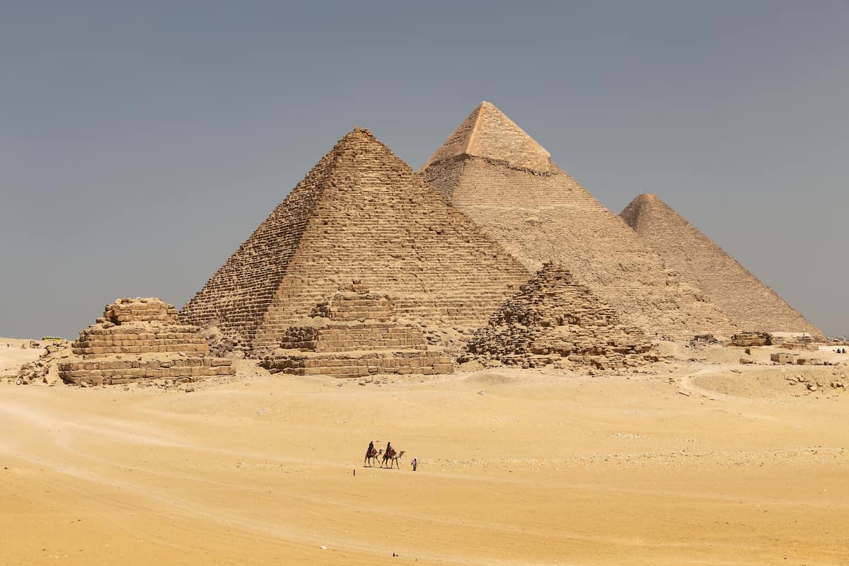 Giza Pyramid Complex in Cairo City, Egypt