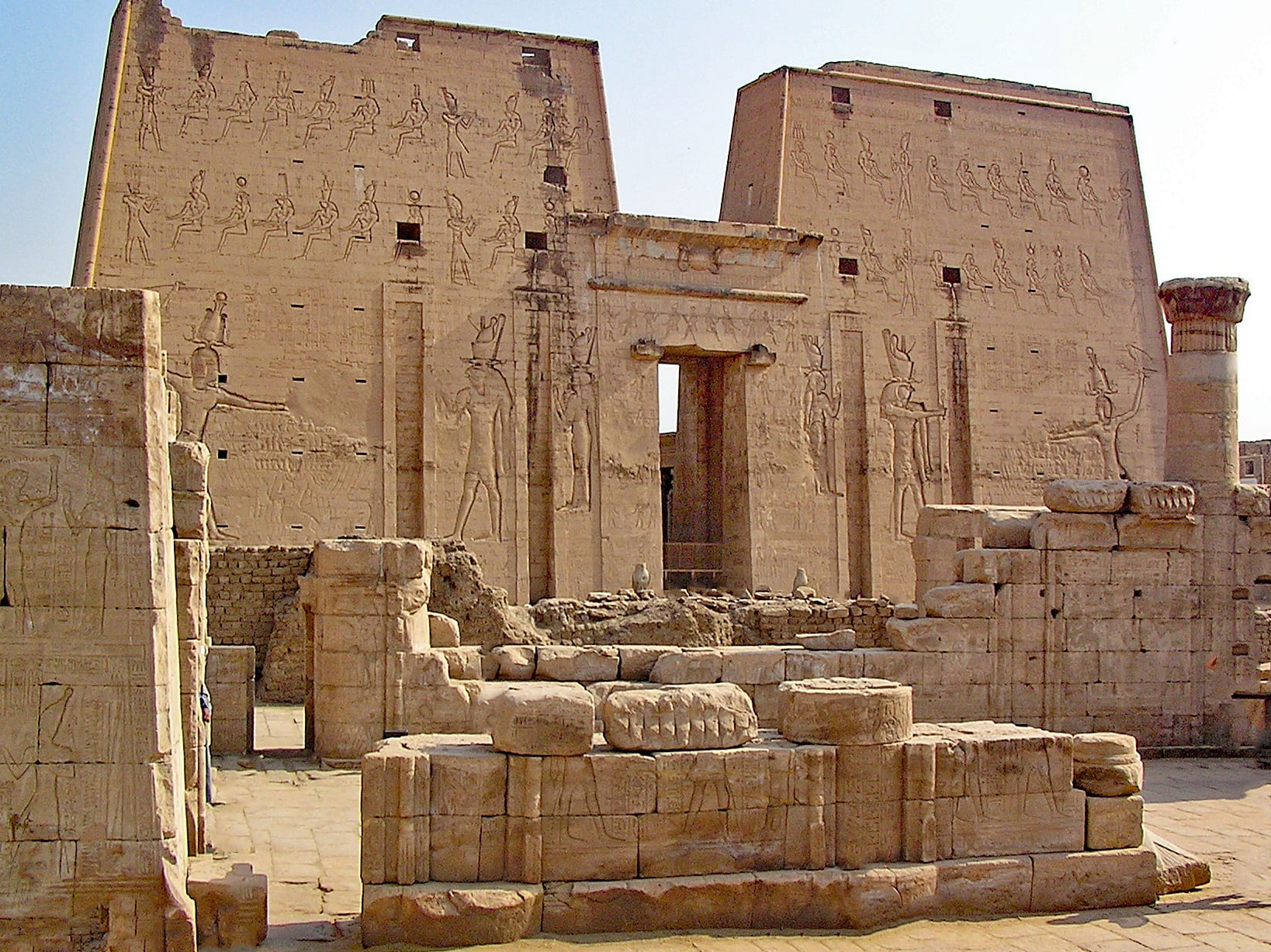 the Temple of Philae, a Greco-Roman construction seen from the Nile River