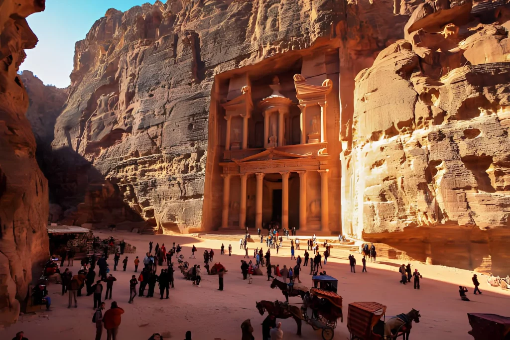 The Nabataeans Temple of Petra in Jordan