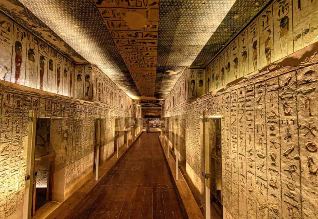 Rameses III burial Chamber - Valley of the Kings Egypt