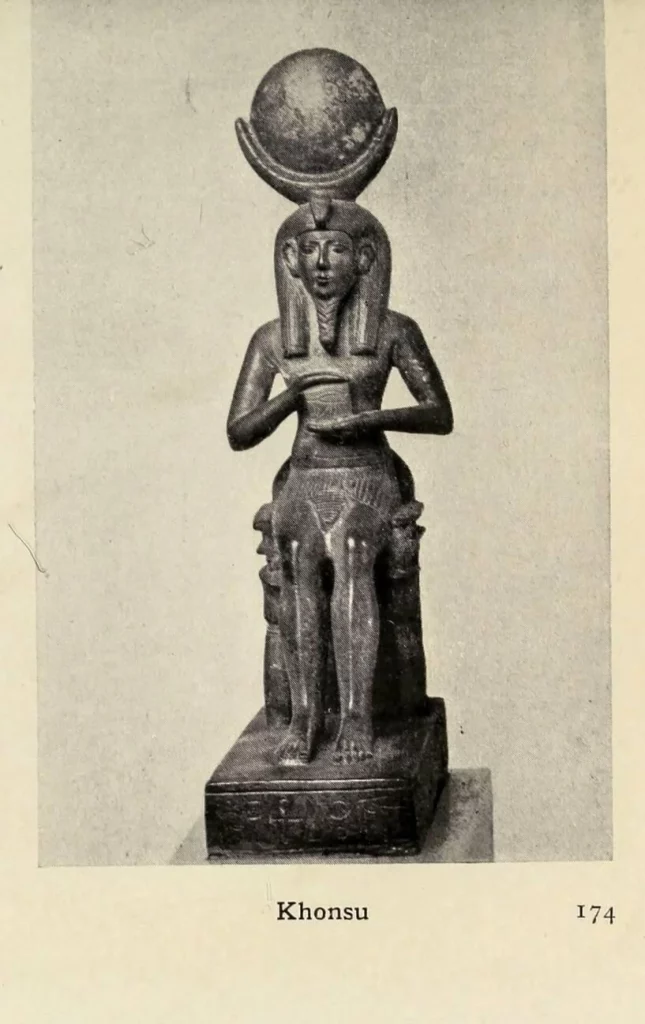is the ancient Egyptian god of the Moon. His name means "traveller", and this may relate to the perceived nightly