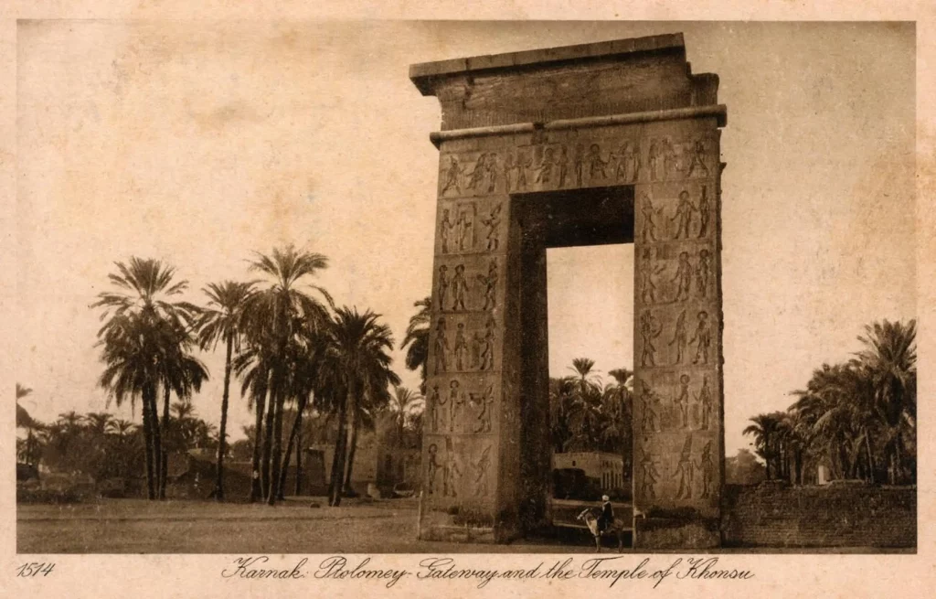 Luxor, Karnak, Egypt - Ptolemy III Gateway - Khonsu Temple