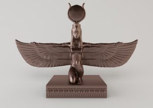 Ancient Egypt Amulet with Isis Goddess