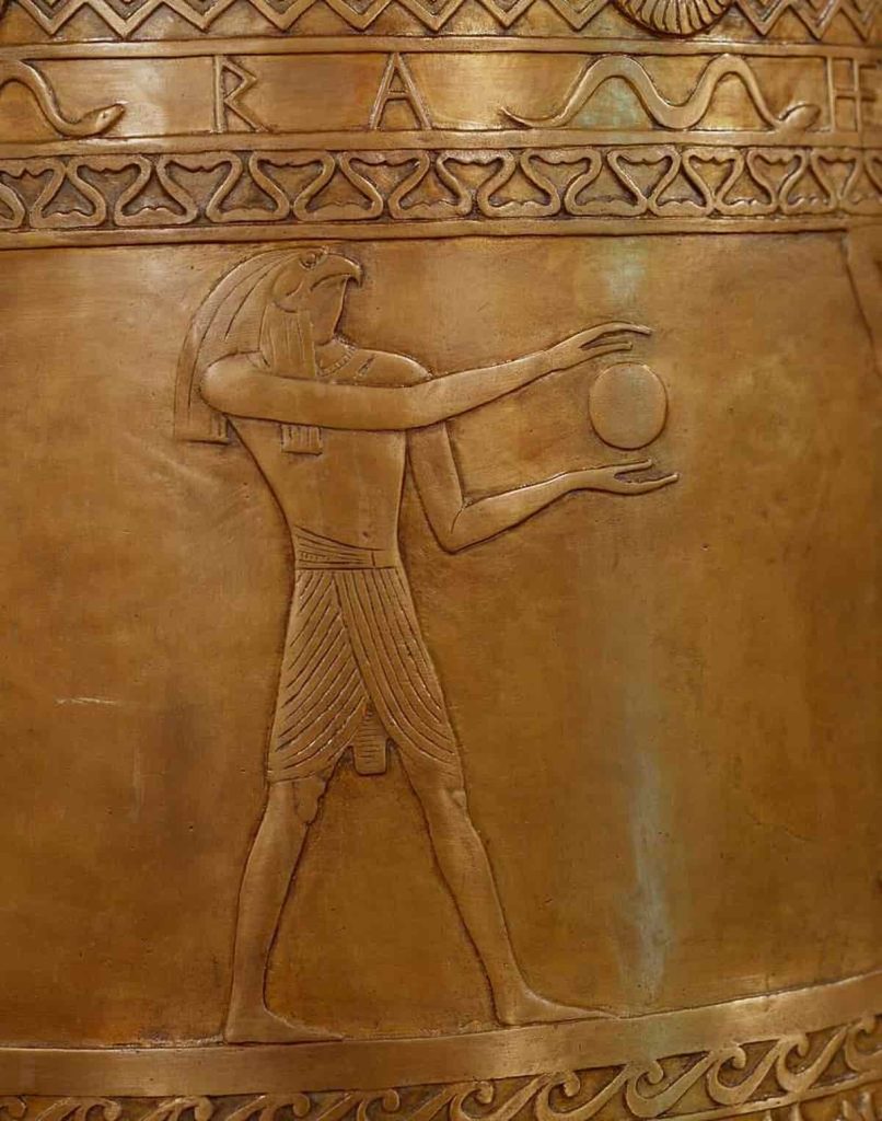 figure of egyptian sun god ra