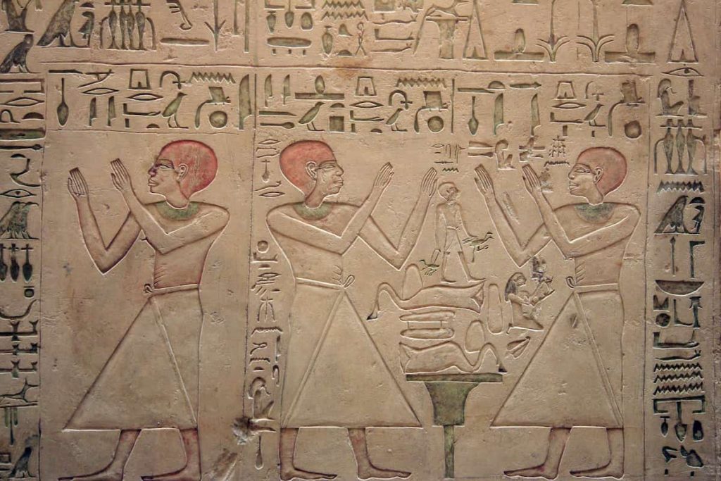 Priests in Ancient Egyptian social structure pyramid
