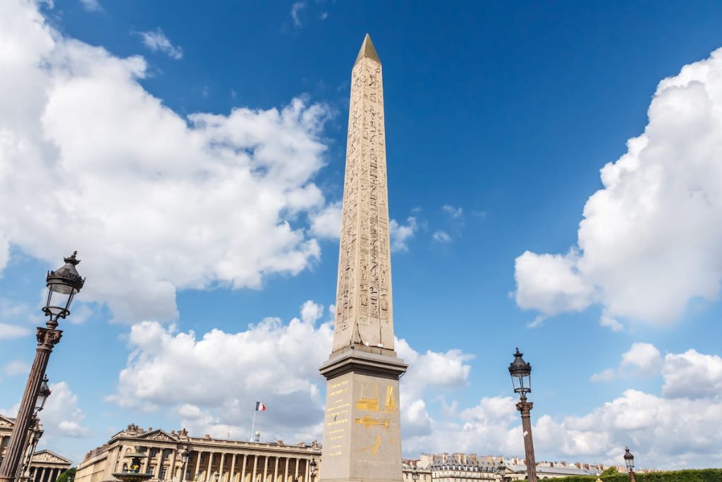 The Luxor Obelisks Egypt at the center of Place de la Concorde, Paris, France