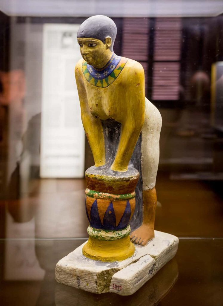 Model of woman preparing beer from the Old Kingdom