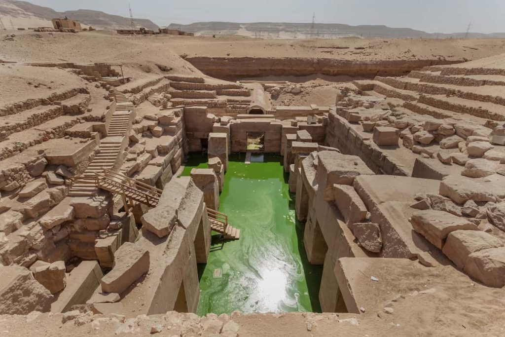 Temple of Osiris (Osirion) in Abydos, Egypt