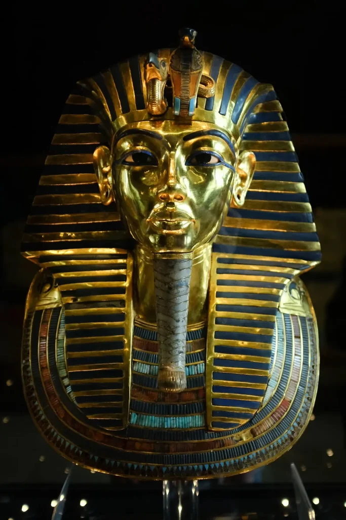 Tutankhamen's Mask in Egyptian Museum in Cairo. It is main attraction object of the Museum.