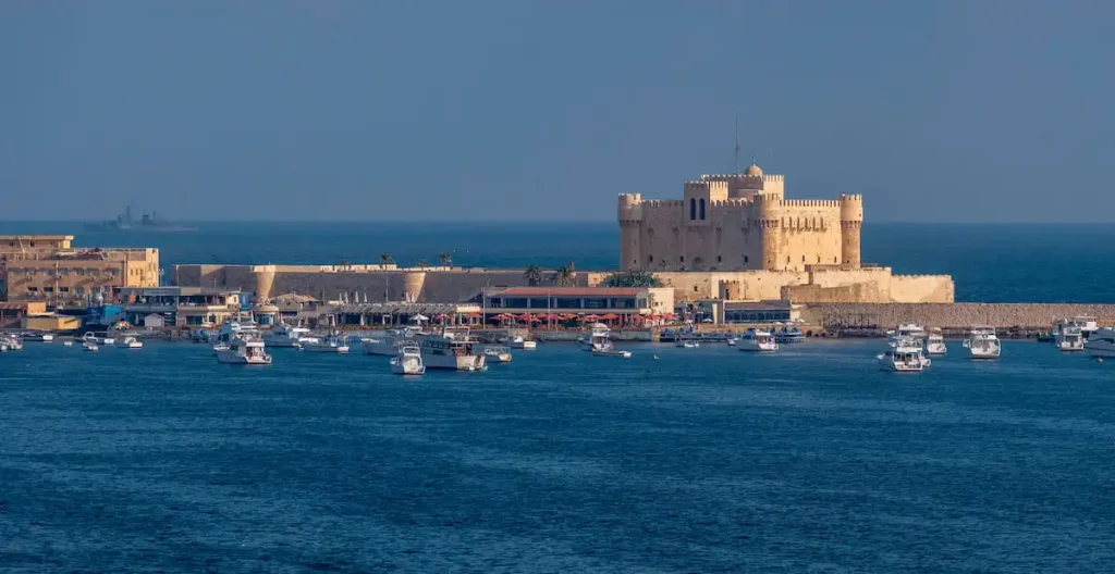 The Citadel of Qaitbay (The Fort of Qaitbay), fortress erected on the exact site of the famous Lighthouse of Alexandria