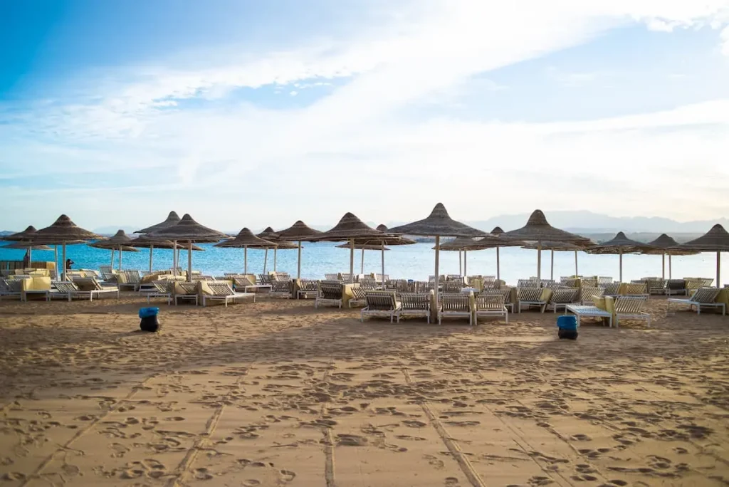 Sahl Hasheesh arabian architecture. Tropical resort.