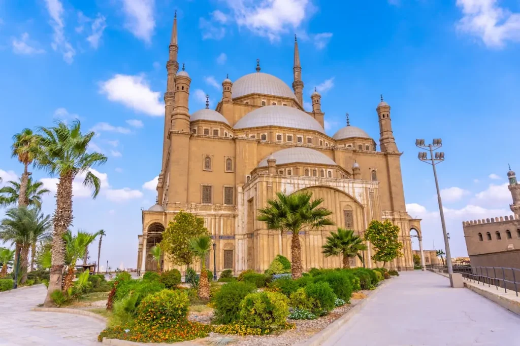 The impressive Alabaster Mosque in the city of Cairo, in the Egyptian capital. Africa