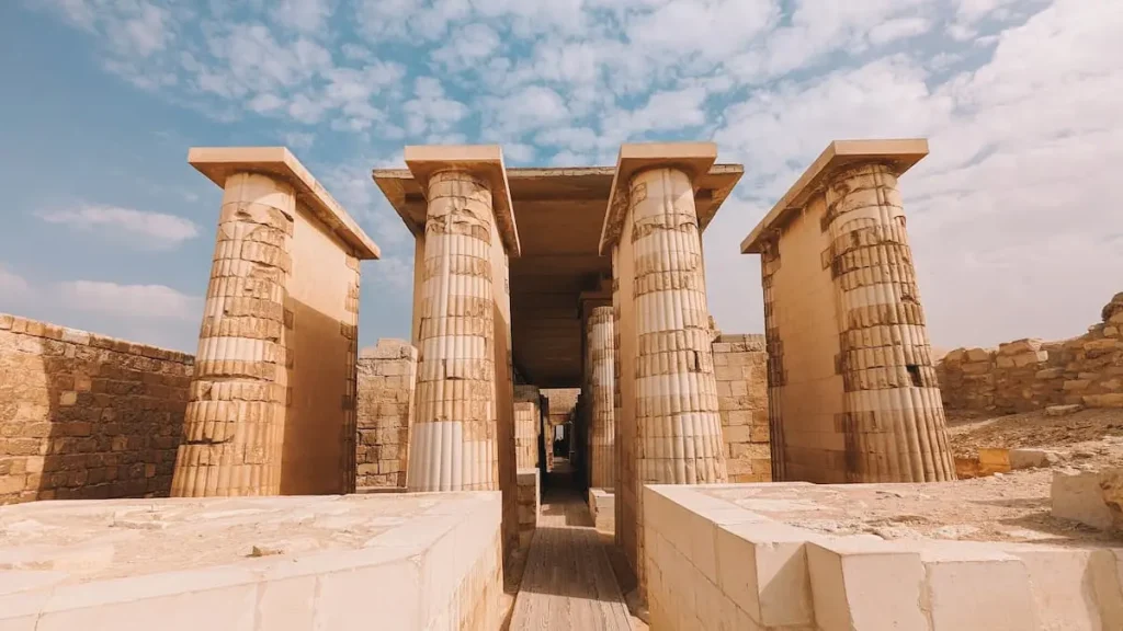 Saqqara Pyramids Complex Panorama View, ancient egyptian city names