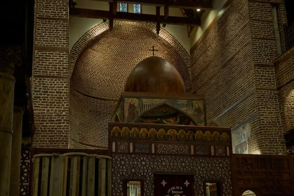 he altar of Saints Sergius and Bacchus Coptic Orthodox Church (Abu Serga Church) in Cairo, Egypt