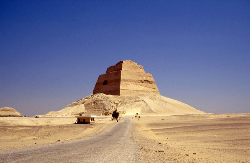 Sneferu built the Meidum Pyramid