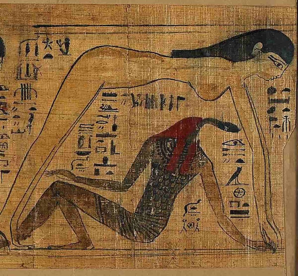 The book of the dead, Egyptian god Nut