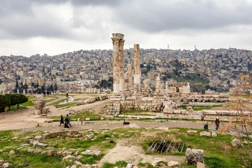 emple of Hercules Located on Amman Citadel, Jordan