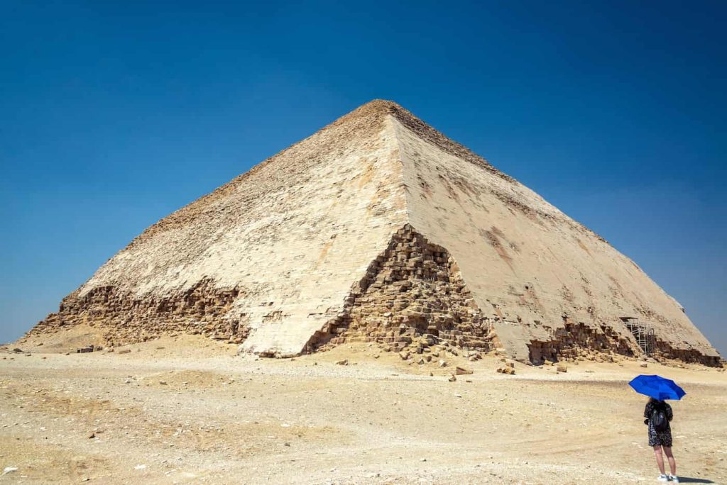 The Bent Pyramid in Dahshur, Egypt
