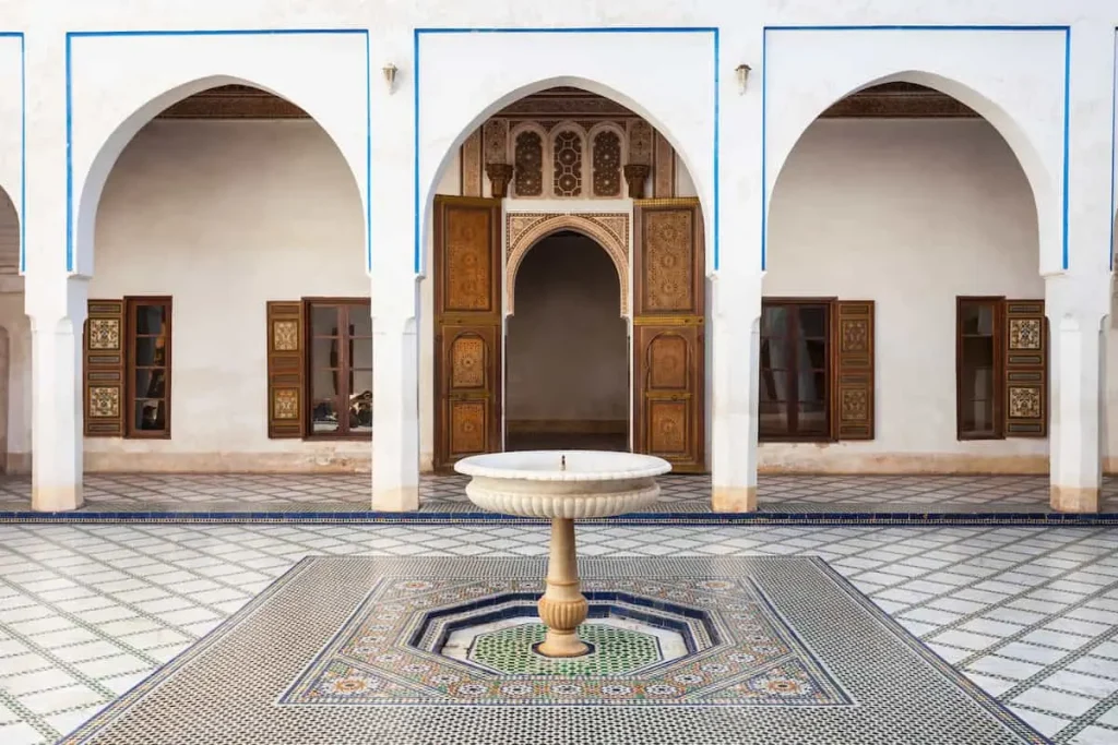 he Marrakesh Bahia Palace is a palace and a set of gardens located in Marrakesh, Morocco.