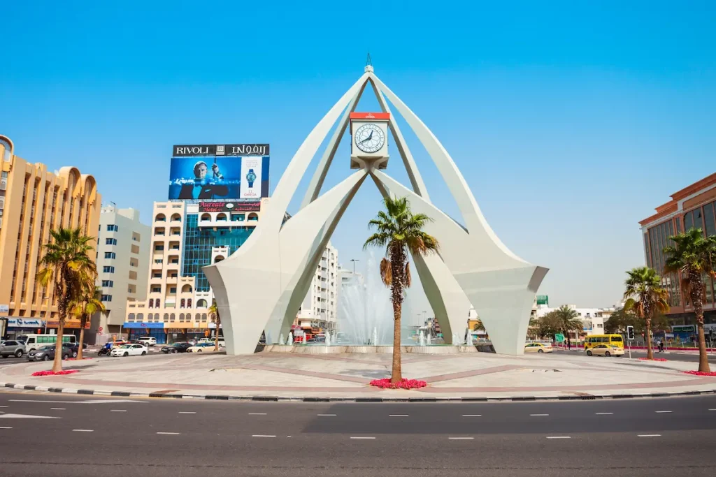 Deira Clock Tower is a landmark located in Deira region of Dubai in UAE
