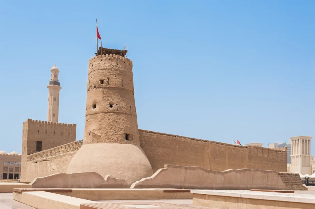 Al Fahidi Fort (1787), home to the Dubai Museum and city's oldest building. Dubai, UAE.