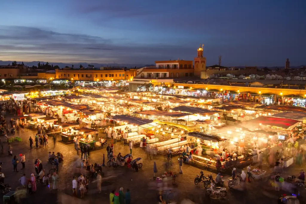 History of jemaa el fna square marrakech morocco