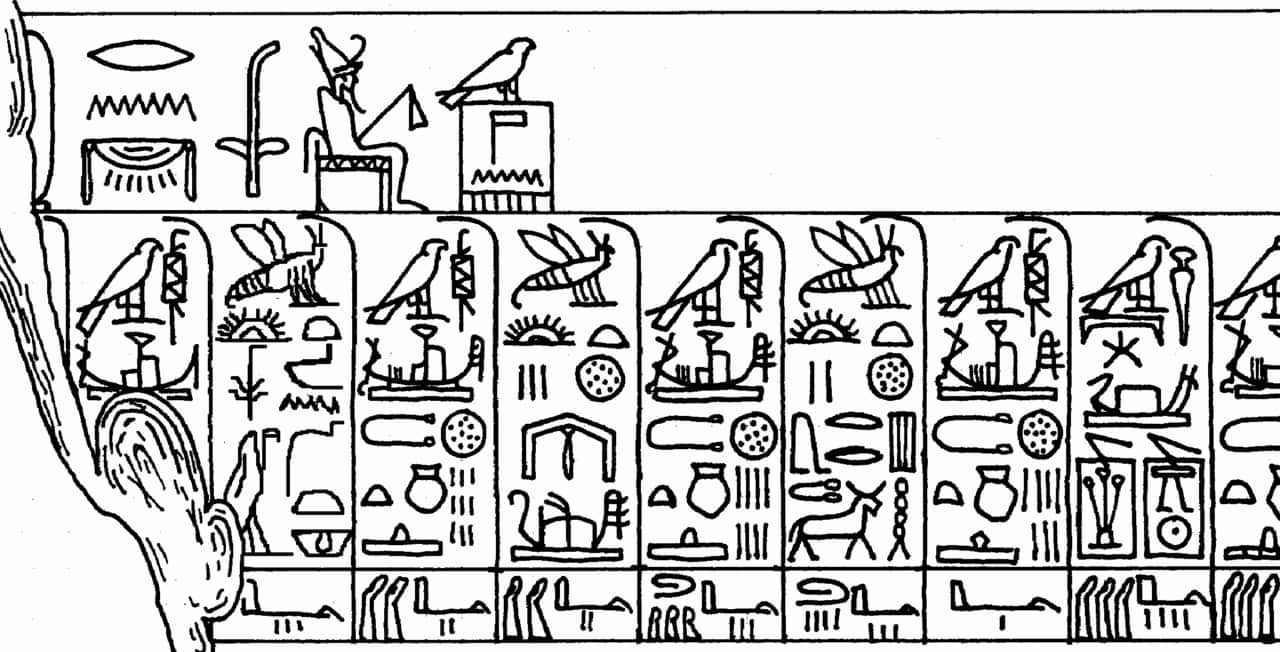 Palermo Stone, the Egyptian goddess Seshat