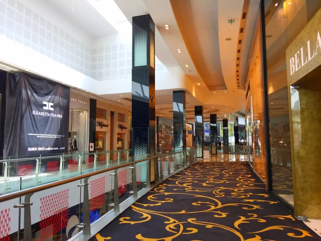 Morocco Mall interior, inside the shopping mall ' morocco mall' in casablanca