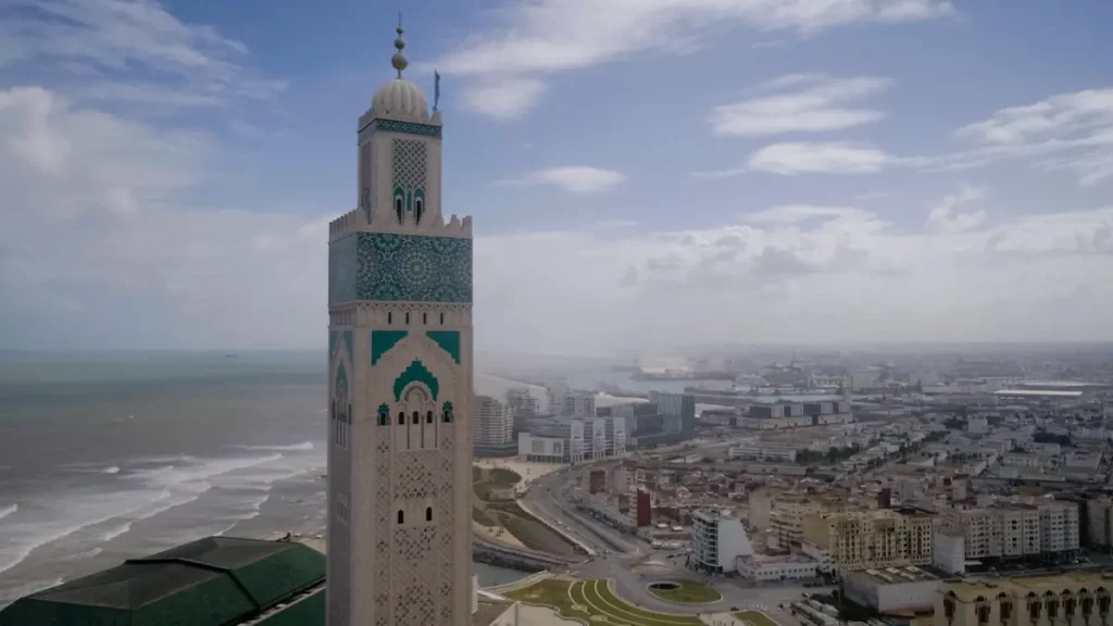 The Hassan II Mosque or Grande Mosquée Hassan II is a mosque in Casablanca, Morocco. It is the largest mosque in Africa, and the 5th largest in the world.