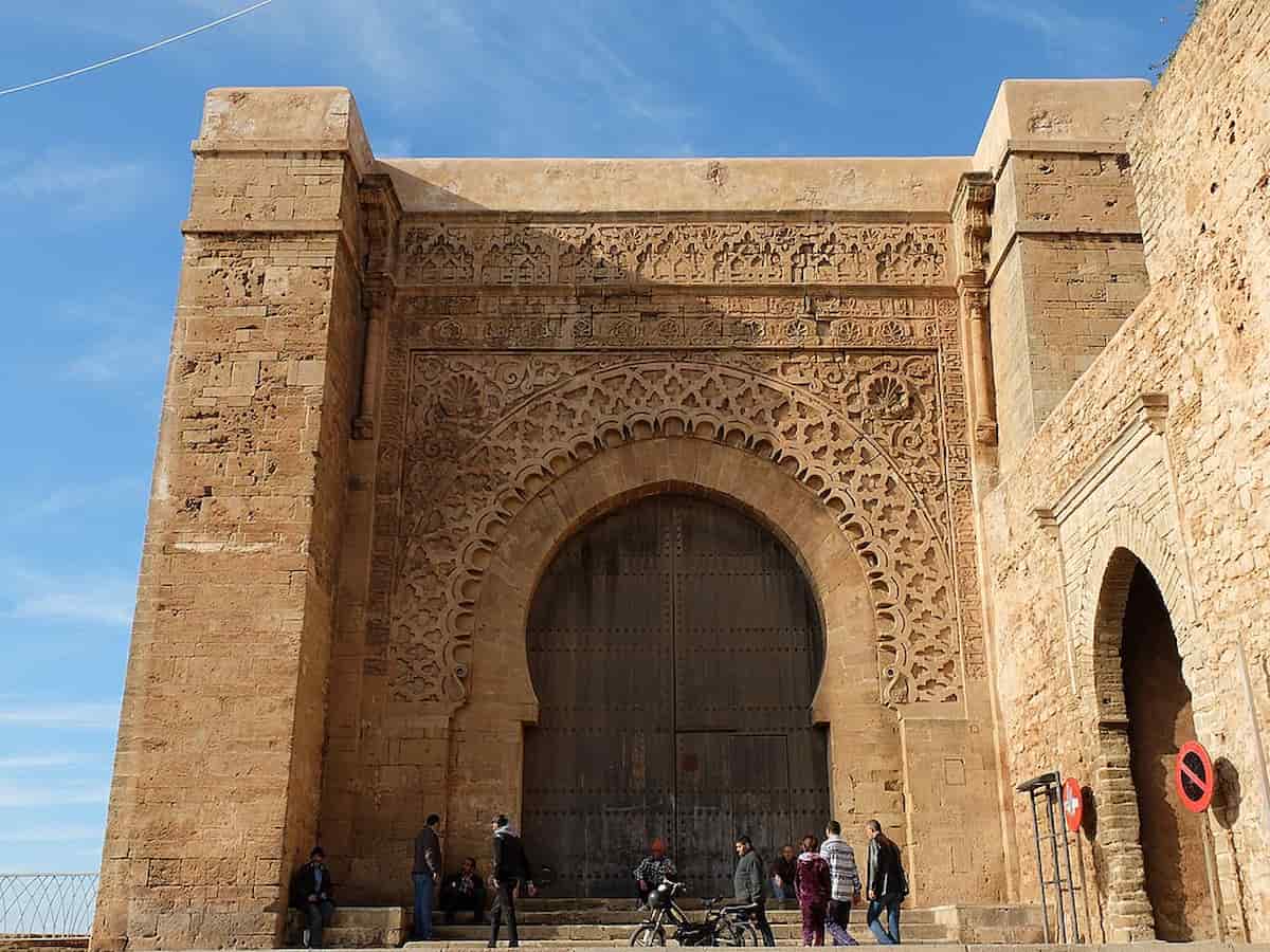 the ceremonial main gate of the Kasbah 