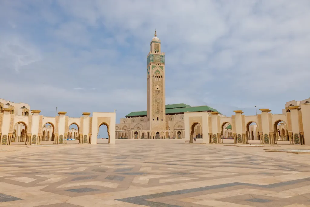 Exterior view of Hassan II Mosque, Casablanca, Morocco
