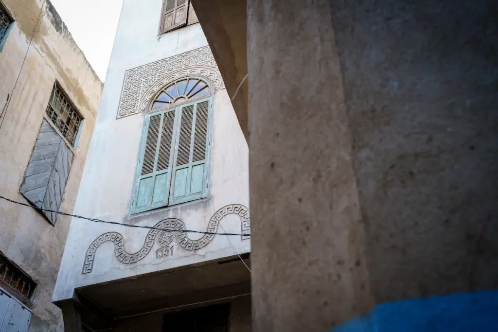 old hebrew house, 1931, Mellah, Jewish quarter, Fes el-Jdid, Fez, morocco, africa