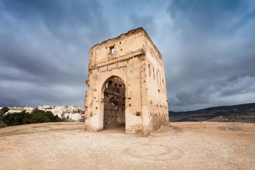 The Marinid Tombs or Merenid Tombs are a few giant tombs in Fes. Marinid Tombs is located on the hill above Fes, Morocco.