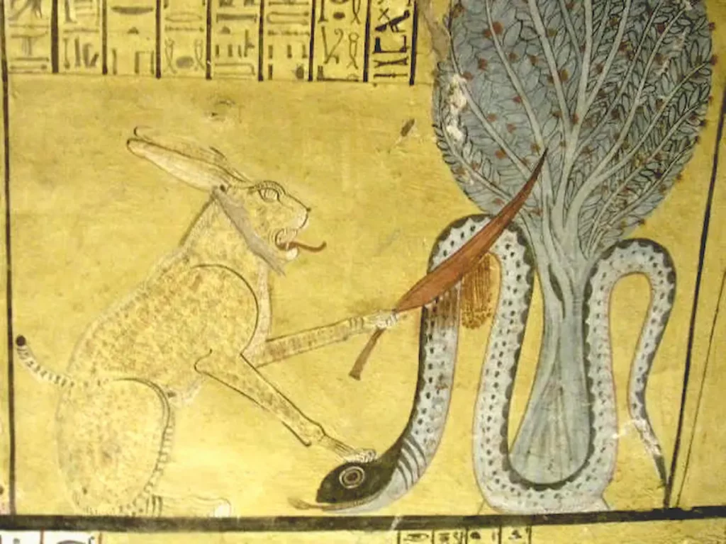 Ra slays Egyptian god Apophis