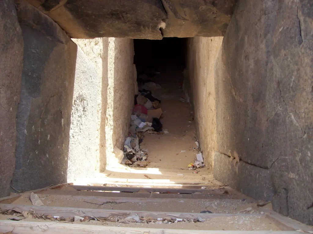 Entrance to the pyramid of SahureAbu Sir