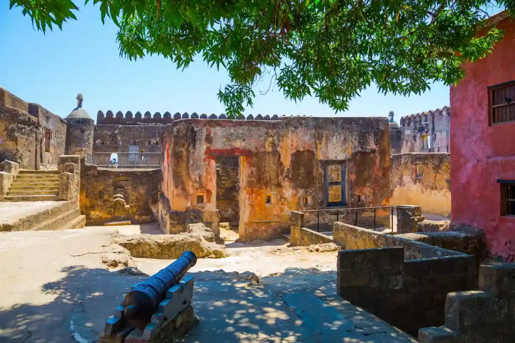 Fort Jesus Museum in Mombasa, Kenya, East Africa. Fort Jesus is a Portuguese fortification in Mombasa, Kenya. It was built in 1593