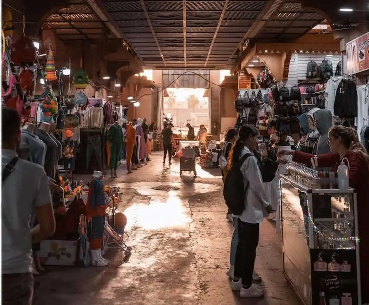 selling perfumes during the tourists visit