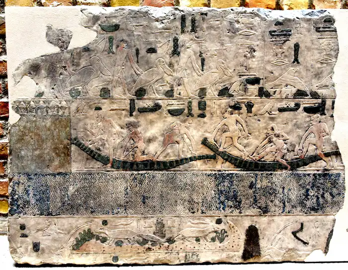 all fragment from the Sun Sanctuary Temple of Nyuserre Ini at Abu Gurob