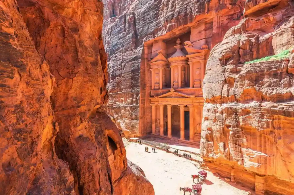 Petra, Jordan. Al-Khazneh (The Treasury) in Petra, the capital of the ancient Nabatean Kingdom.