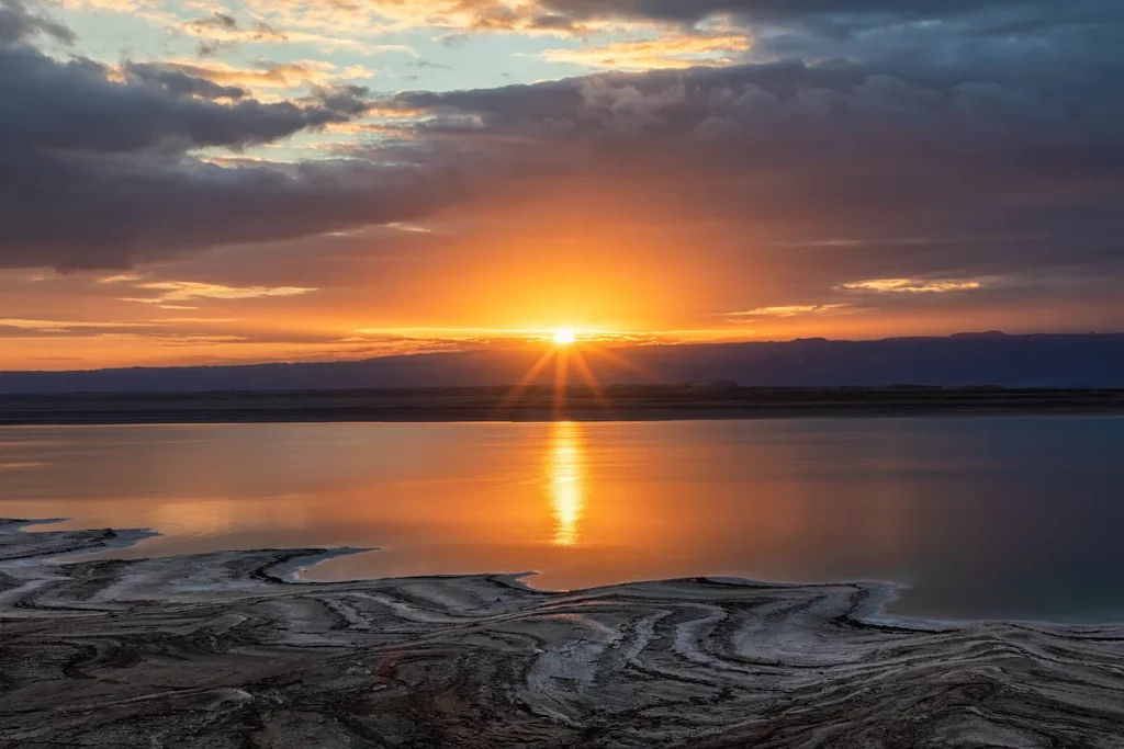 Sunset over the Dead Sea, Jordan
