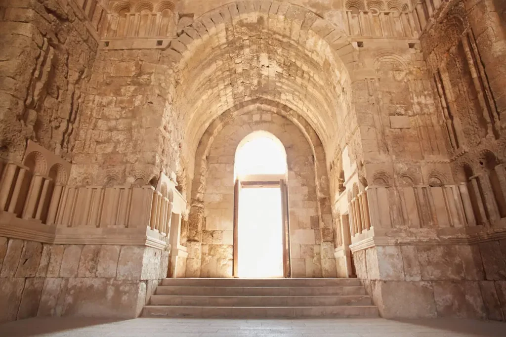 The Umayyad Palace interior in Amman, Jordan