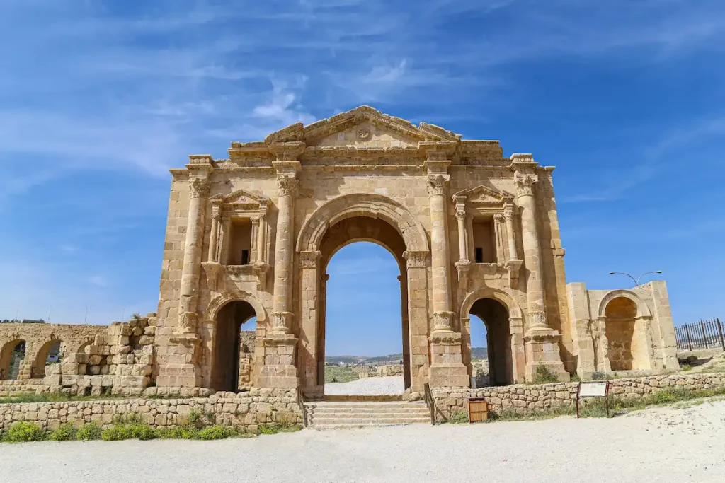 Arch of Hadrian in Gerasa (Jerash)