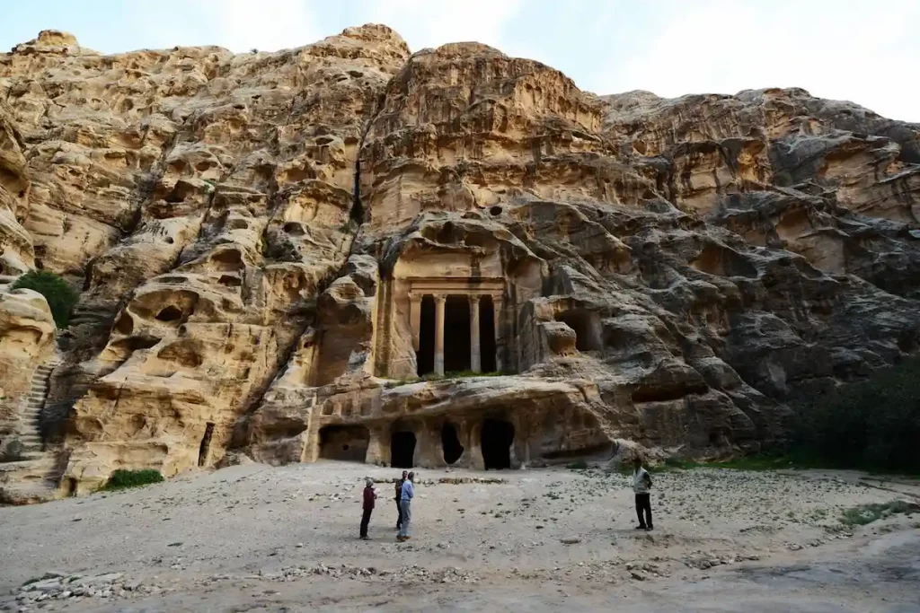 The Triclinium in Little Petra, Jordan. 