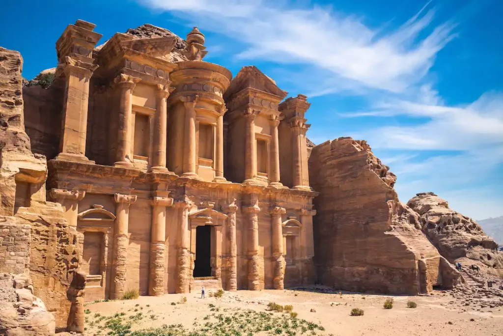 Ad Deir, The Monastery, located at petra in jodan