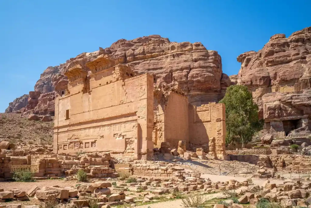 The Temple of Qasr Al Bint in petra, jordan 