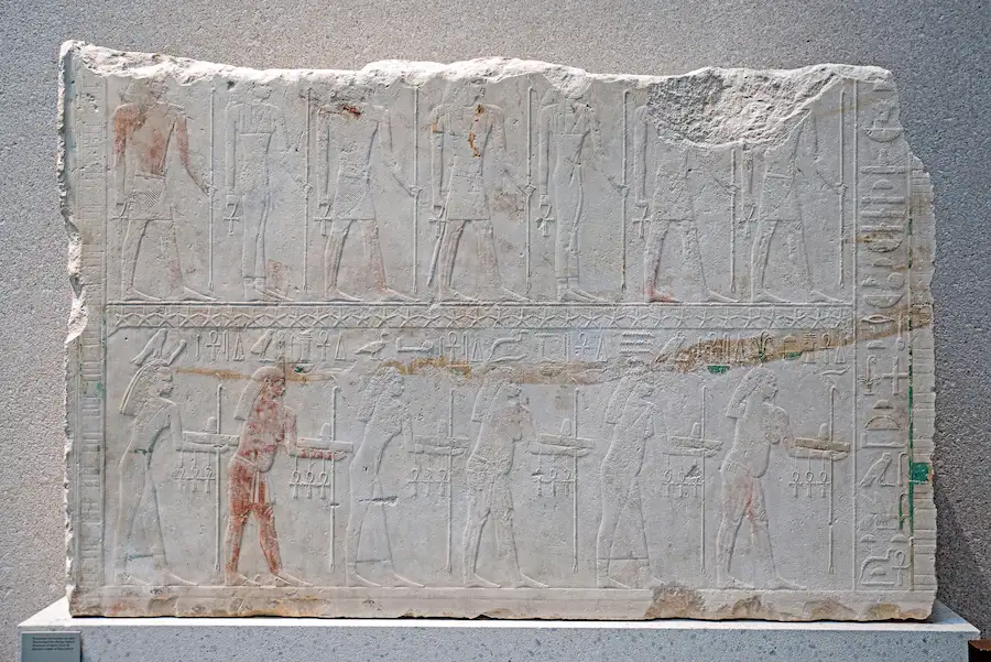 Relief from Sahure's pyramid complex in Abusir