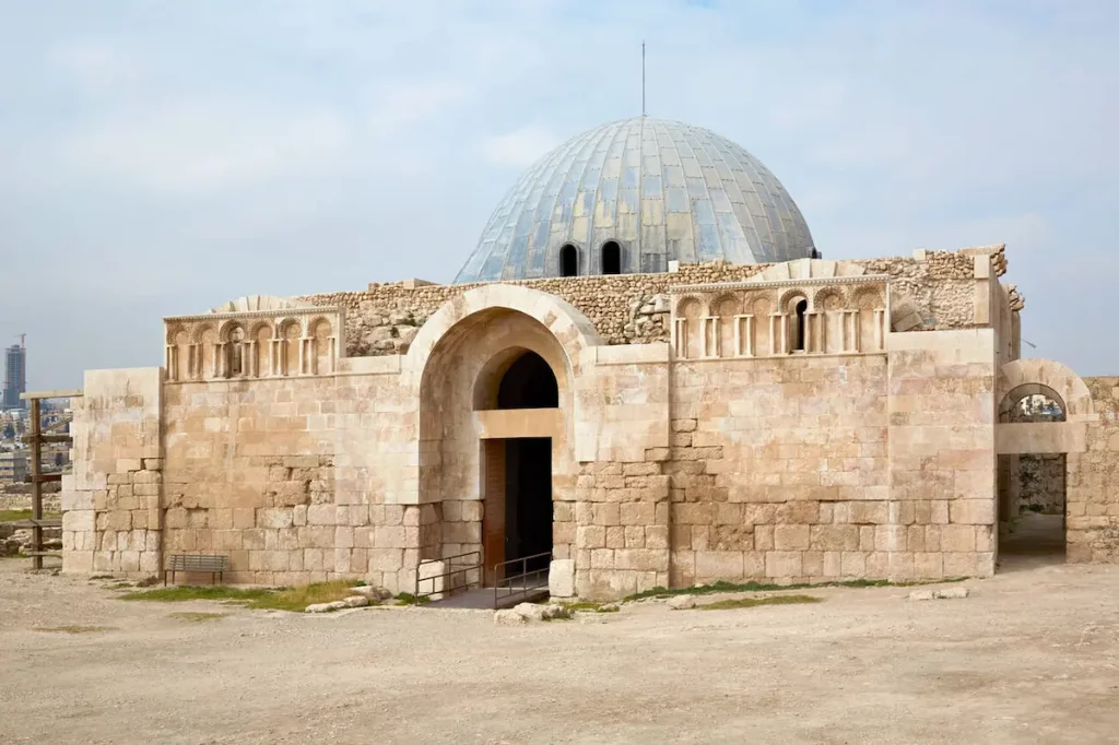 The Umayyad Palace at Jabal al-Qal'a, the old roman citadel in Amman, Jordan