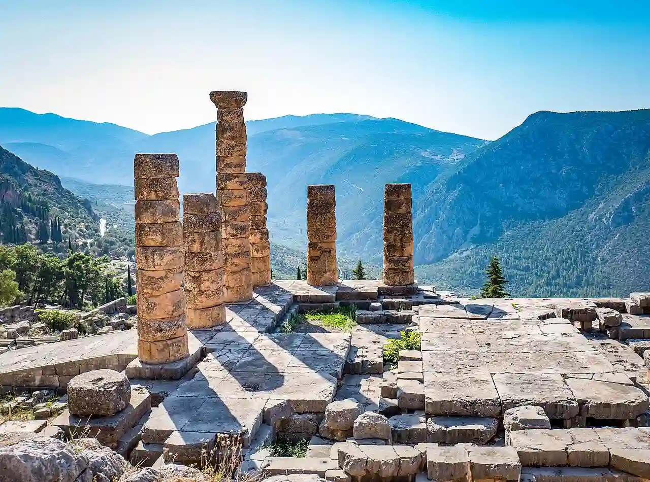 the temple of Delphi